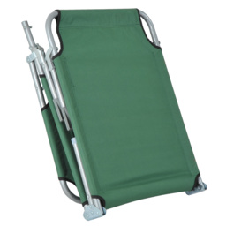 Outsunny Portable Lounger: Durable Oxford Cloth, Adjustable Backrest, Easy-Carry Design, Emerald Green - thumbnail 8