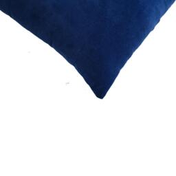 Set of 2 Quinn Cushion with Cotton-Soft Velvet Pile and Plush Filler, Handcrafted Pillow Ideal for Sofa and Bed, 45L x 45W x 15H cm, Blue - Aosom UK - thumbnail 4
