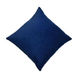 Set of 2 Quinn Cushion with Cotton-Soft Velvet Pile and Plush Filler, Handcrafted Pillow Ideal for Sofa and Bed, 45L x 45W x 15H cm, Blue - Aosom UK - thumbnail 7