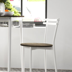 HOMCOM 3-Piece Dining Table and Chairs Set, Oval Kitchen Table with 2 Chairs, with Wire Storage Shelf and Steel Frame, Natural - Aosom UK - thumbnail 9