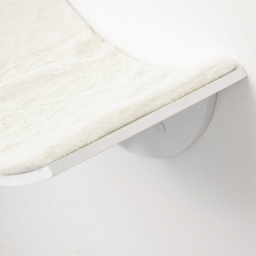 PawHut Wall-Mounted Wood Cat Shelves, Curved Kitten Bed, Climber Perch, Modern Cat Furniture - Aosom UK - thumbnail 9