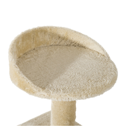 PawHut Beige Cat Tree, Kitten Scratching Post, Sisal Climbing Tower, Activity Centre, Sturdy - Aosom UK - thumbnail 8