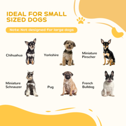 PawHut Dog Gate Wooden Foldable Small Sized Pet Gate Stepover Panel w/ Support Feet Freestanding Safety Barrier for House Doorway Stairs - Aosom UK - thumbnail 4