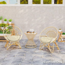 Outsunny Set of Two Φ60cm Outdoor Cushions - Beige - thumbnail 8