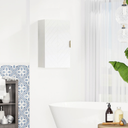 Kleankin Wall Mounted Bathroom Cabinet, Over Toilet Storage, Adjustable Shelves, for Hallway, Living Room, White - Aosom UK - thumbnail 7