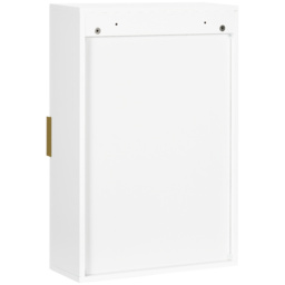 Kleankin Wall Mounted Bathroom Cabinet, Over Toilet Storage, Adjustable Shelves, for Hallway, Living Room, White - Aosom UK - thumbnail 9