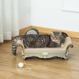 PawHut Cat Corrugated Paper Scratching Bed Pad Board Toy Pet Furniture with Catnip Brown - Aosom UK - thumbnail 7