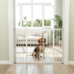 PawHut Pressure Fitted Pet Dog Safety Gate Metal Fence Extending 72-107cm Wide - Aosom UK - thumbnail 8