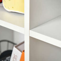 HOMCOM Six-Cube Bookcase - White Wood Effect - Aosom UK - thumbnail 8