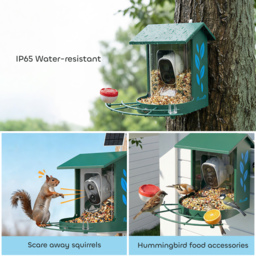 PawHut Smart Bird Feeder Camera 2K HD with AI Identifies 16,000+ Species, 2K HD Auto Capture Video, APP Instant Notifications - thumbnail 7