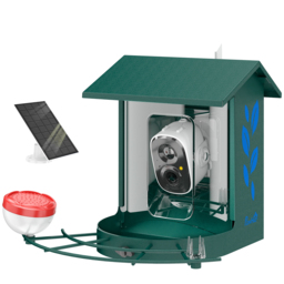 PawHut Smart Bird Feeder Camera 2K HD with AI Identifies 16,000+ Species, 2K HD Auto Capture Video, APP Instant Notifications - thumbnail 1