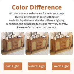 Spacious Sideboard with 3 Drawers and Adjustable Shelves, Stylish Cabinet for Living Room or Entryway, 140L x 38W x 77.5H cm, Walnut - Aosom UK - thumbnail 7