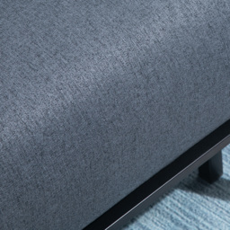HOMCOM Single Sofa Bed Sleeper Chair, Foldable Fabric Guest Bed with Pillow, Space-Saving Lounge Couch, Dark Grey - Aosom UK - thumbnail 9