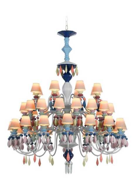 Lladro Belle De Nuit Chandelier 40 Lights - Multicolour (CE/UK)