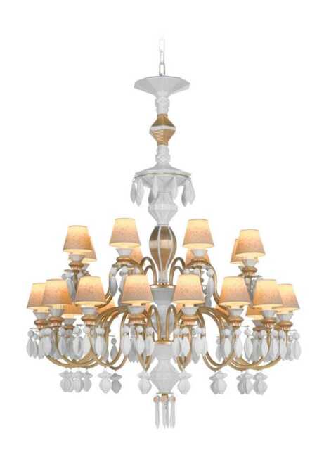 Lladro Belle De Nuit Chandelier 24 Lights - Gold (CE/UK/CCC)