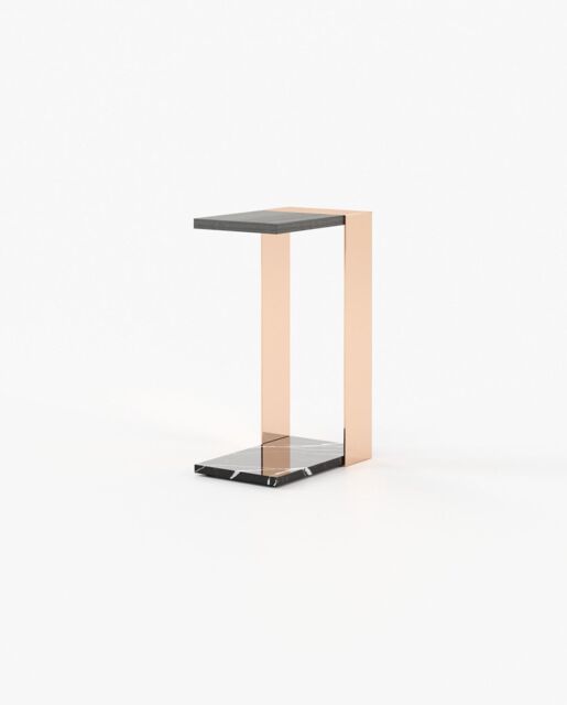 Laskasas POPPI Nest & Side Table Grey Eucalyptus Veneer Matte