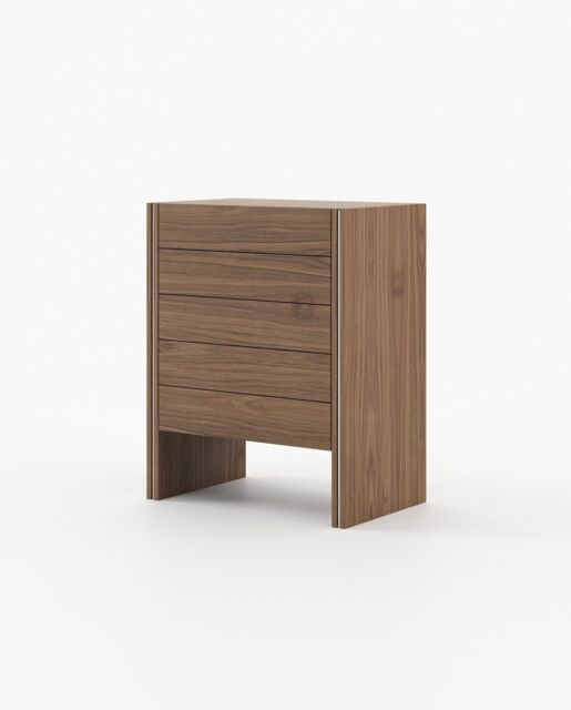 Laskasas MUCALA Tallboy Chest of Drawers Walnut Veneer Matte