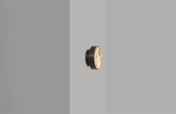CTO Lighting Anvers Rose - Small - DALI-A Wall Light antique bronze with honed alabaster