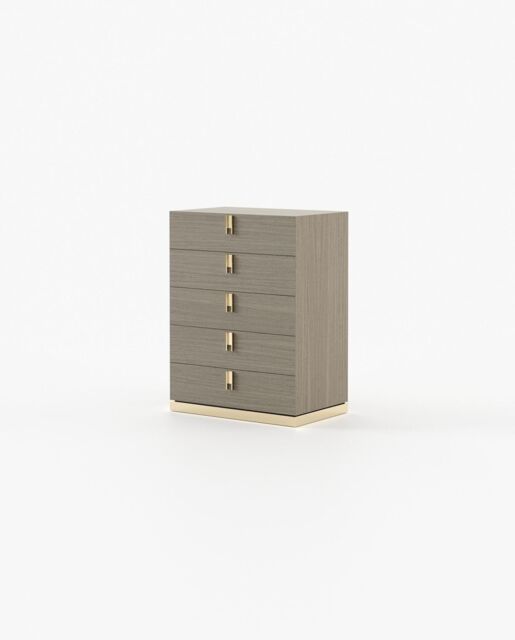 Laskasas EMILY Tallboy Chest of Drawers Aged Oak Veneer Matte