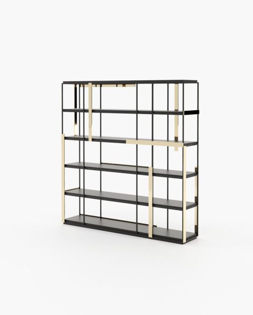 Laskasas IVES Bookcase & Shelving Black Lacquer Matte