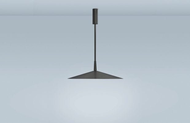 CTO Lighting Tinto - Medium - Rod - DALI-B Pendant Light bronze shade and bronze details