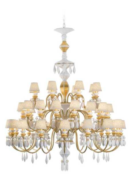 Lladro Belle De Nuit Chandelier 40 Lights - Gold (CE/UK)