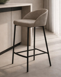 Tux Counter Stool - Taupe - thumbnail 1