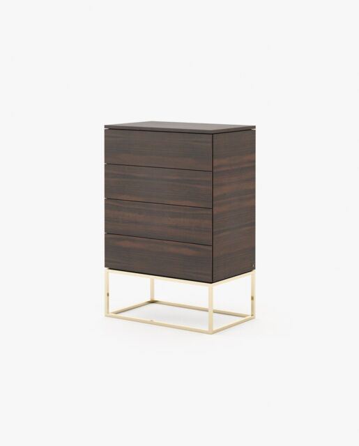 Laskasas MALE Tallboy Chest of Drawers Smoked Eucalyptus Veneer Matte