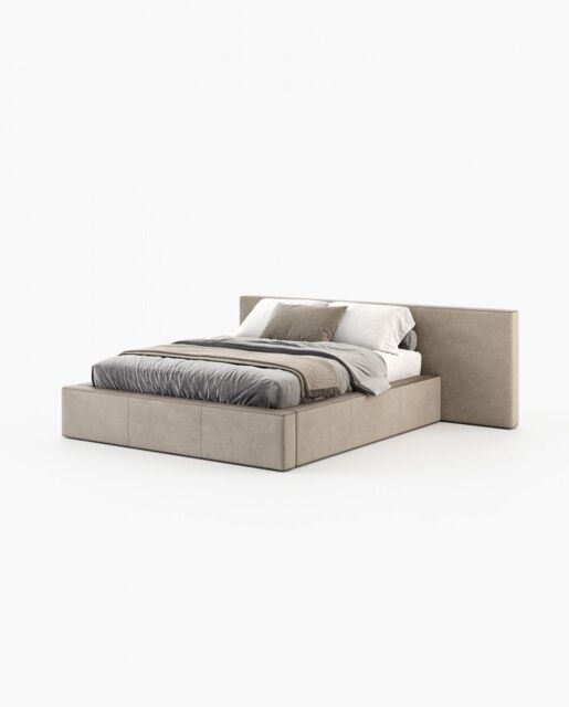 Laskasas DANGAR Bed & Headboard Xangai Sand
