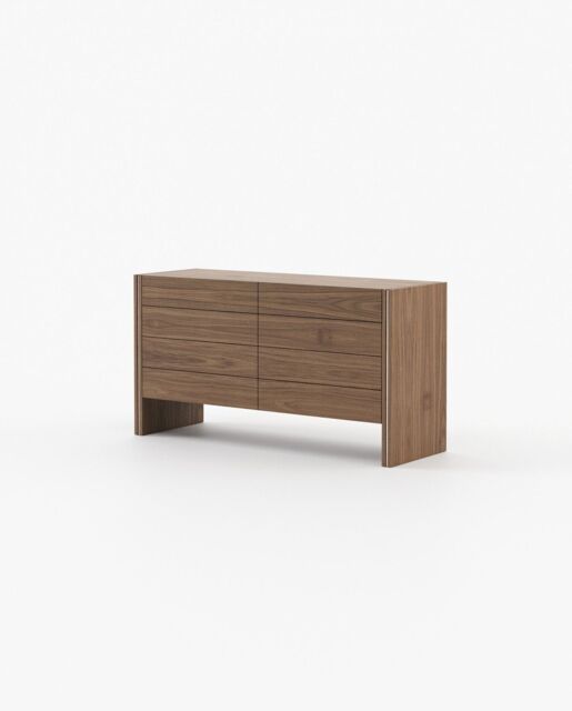 Laskasas MUCALA Set of 8 Chest of Drawers Walnut Veneer Matte