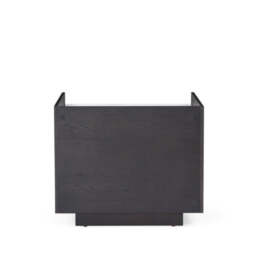 Saviour Bedside Table - White Marble & Anthracite/Grey Wash Oak - thumbnail 7