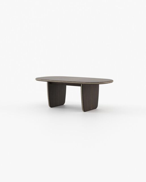 Laskasas JEANE Dining & Bar Table Smoked Eucalyptus Veneer Matte