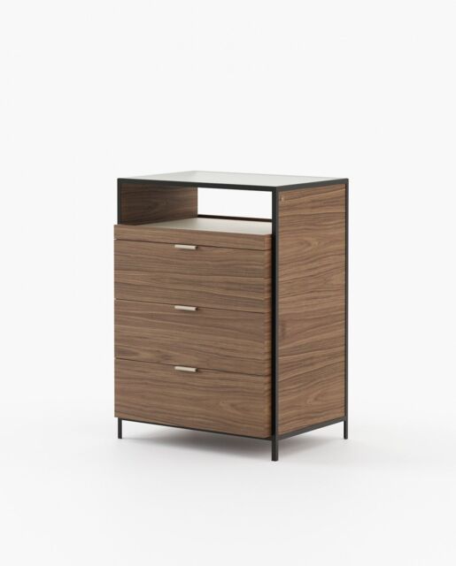 Laskasas ROWLING Tallboy Chest of Drawers Walnut Veneer Matte