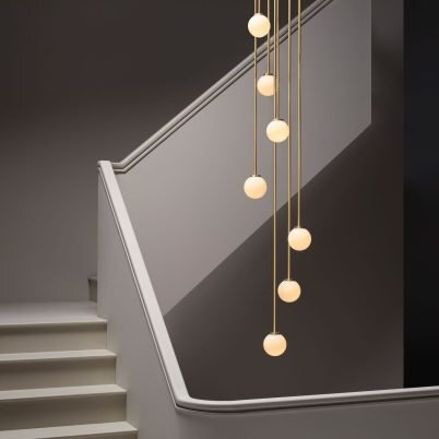 CTO Lighting Mezzo Cluster - Round 5 - DALI-A Pendant Light antique bronze