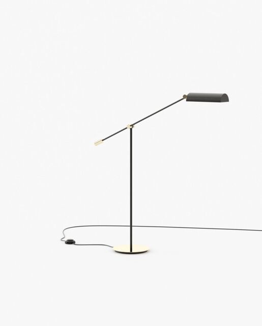 Laskasas RANDOLPH  Floor Lamp Gilded Polished Stainless Steel