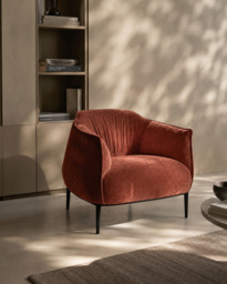 Tyrone Lounge Chair - Rust - thumbnail 2