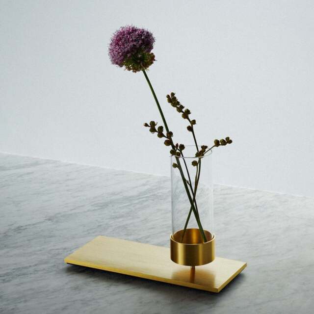 Buster + Punch UK-MA-VAS-BR-A Machined Vase Brass
