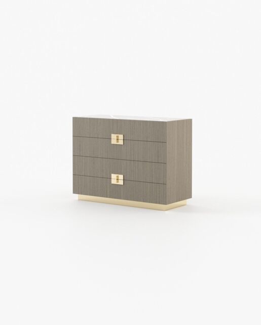 Laskasas LADY Set of 4 Chest of Drawers Aged Oak Veneer Matte