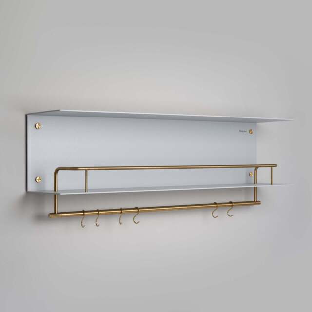Buster + Punch USV-251927 Hanger Shelf Stone - Brass
