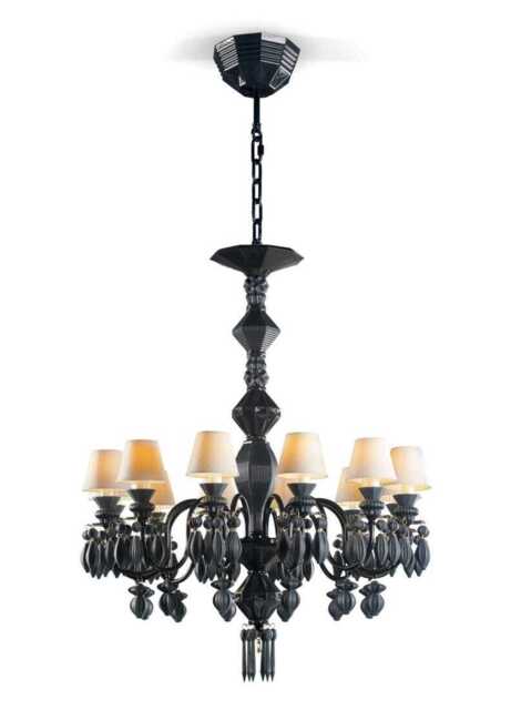 Lladro Belle De Nuit Chandeliers 12 Lights - Absolute Black (CE/UK/CCC)