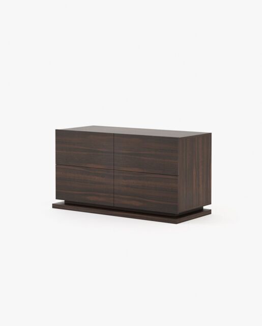 Laskasas USO Set of 4 Chest of Drawers Smoked Eucalyptus Veneer Matte