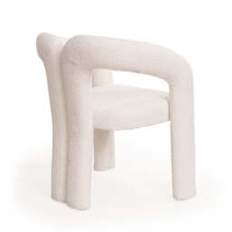 Mavis Dining Chair - Chex Polar Bouclé - thumbnail 6