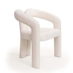Mavis Dining Chair - Chex Polar Bouclé - thumbnail 5