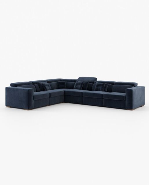 Laskasas GOLD Sofa Vienna Deep Blue