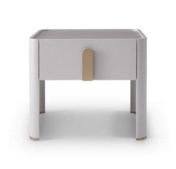 Polaris Bedside Table - Matte Beige - thumbnail 3