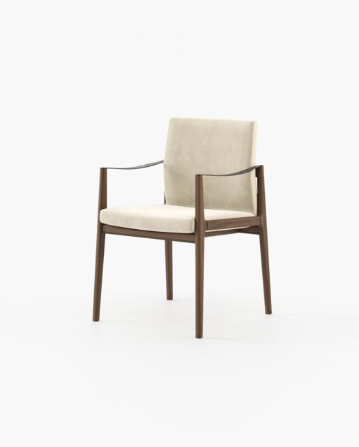 Laskasas JAYNE with arms Dining Chair & Bench Vienna Cream