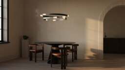 CTO Lighting Trace Circular Chandelier Large / Antique Bronze / Ceiling Mounted - thumbnail 1