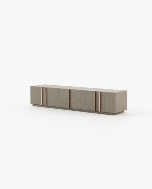 Laskasas MACAU Media Unit Aged Oak Veneer Matte