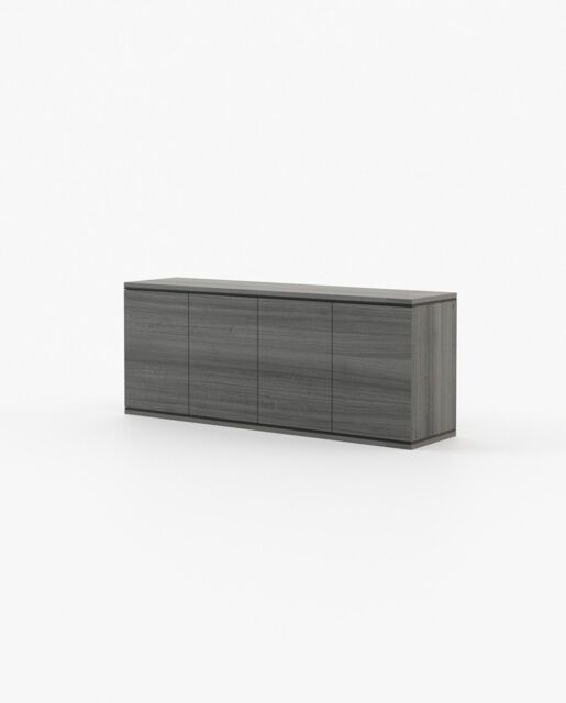 Laskasas DUANE Set of 6 Chest of Drawers Grey Eucalyptus Veneer Matte