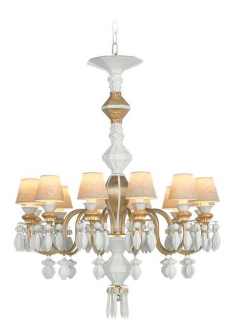 Lladro Belle De Nuit Chandelier 12 Lights - Gold (CE/UK/CCC)